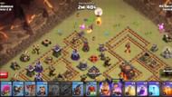 The Queen Walk strategy is used to clear one of the base corners (Image via Supercell)